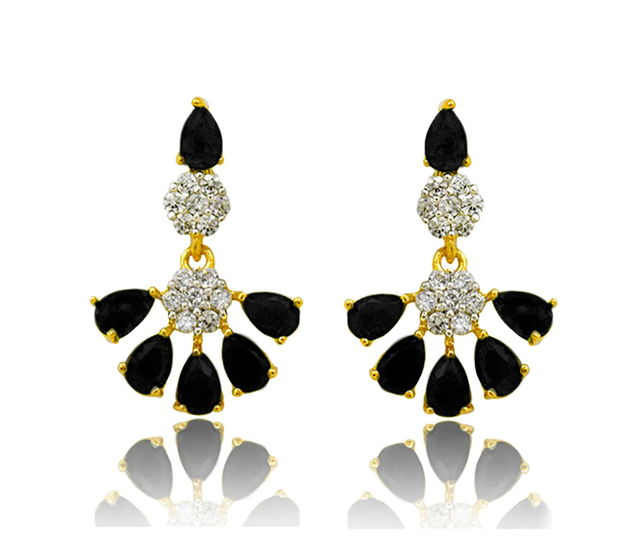 American Diamond and Semi-Precious Designer Necklace Set (D865)