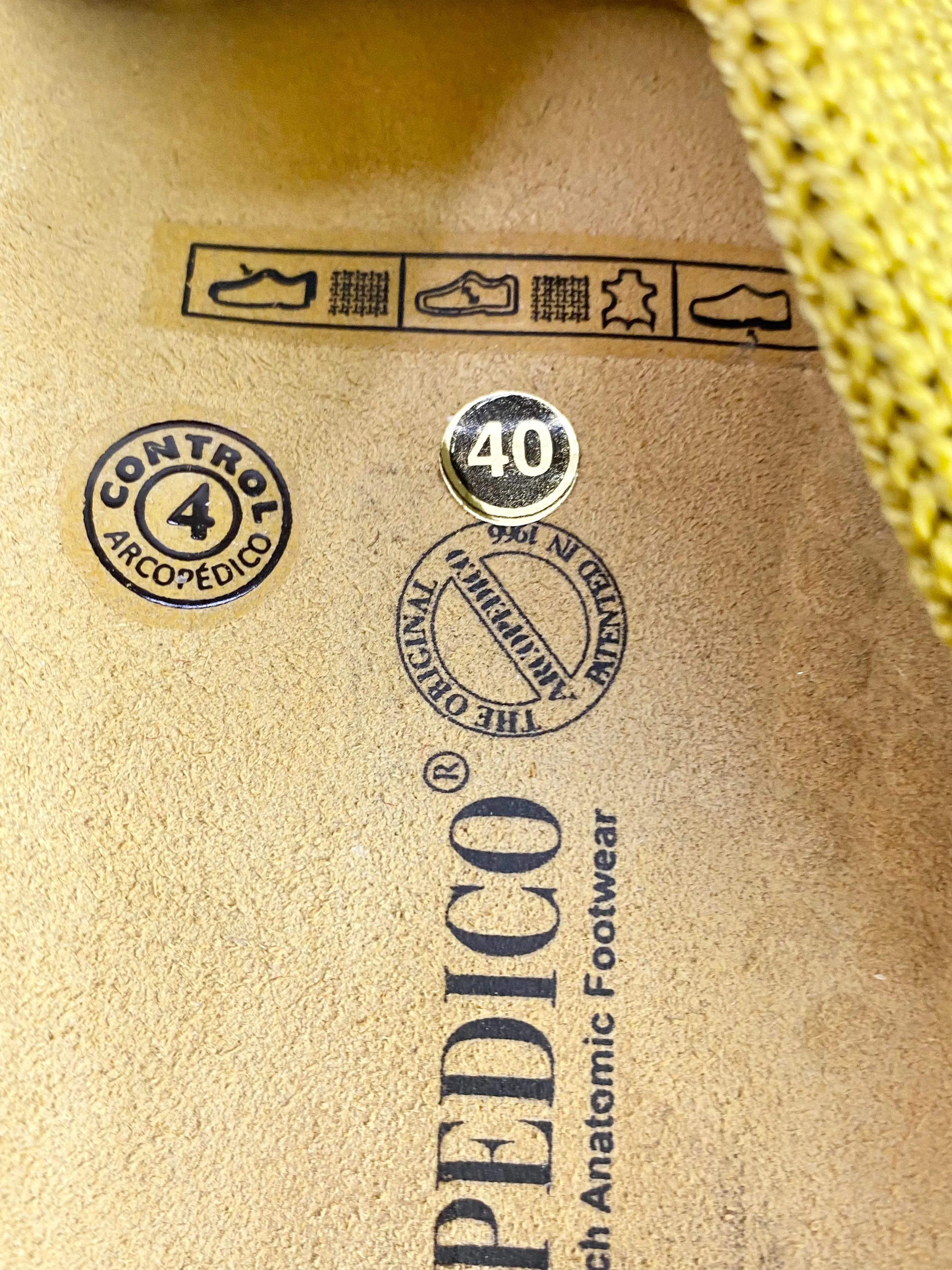 Arcopedico Mustard Strap Sandals - EU40