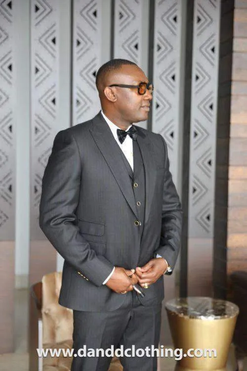 Black 3 Piece 100% Wool For Men