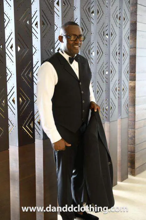 Black 3 Piece 100% Wool For Men