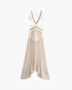 Claudette – Chiffon open-back – Maxi dress