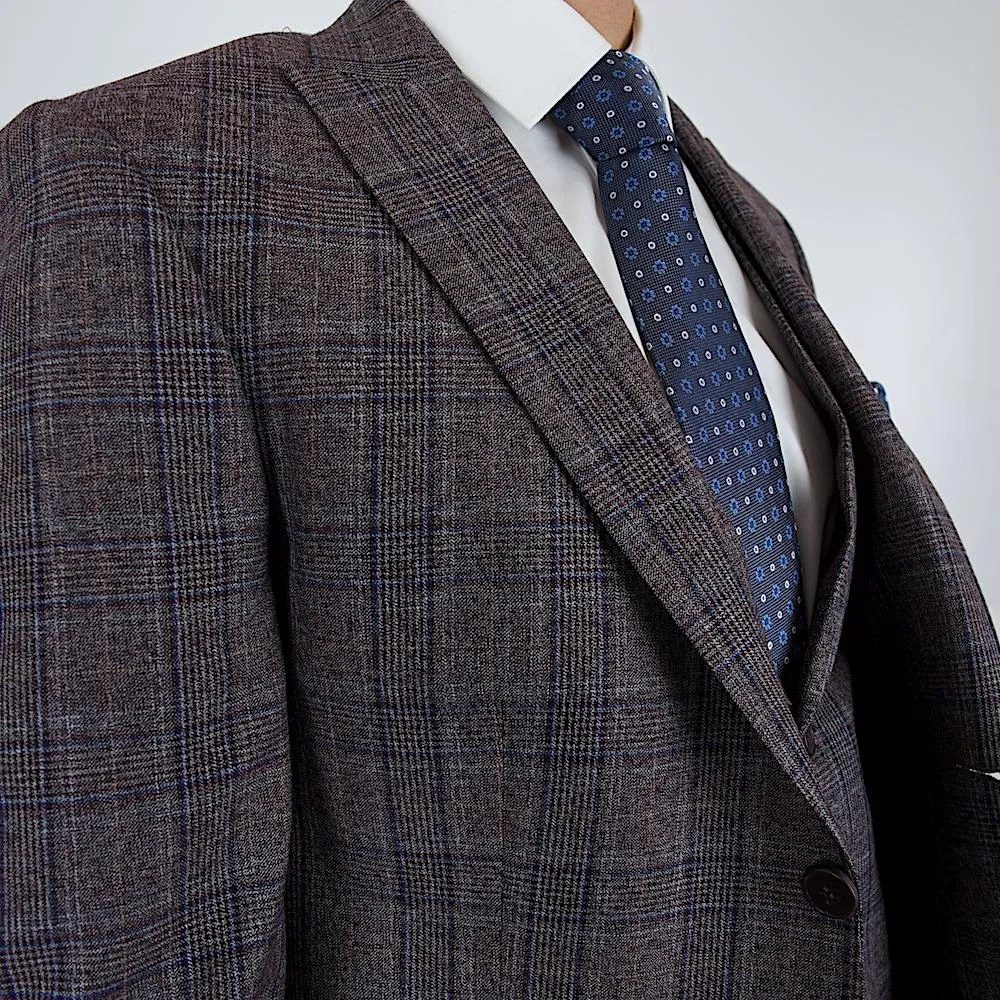 Coffee Stripe 2 Custom Bespoke Men Suit Tailored