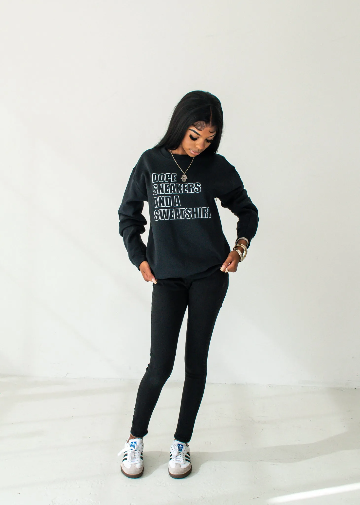 Dope Sneakers and a Sweatshirt - Outline Sweatshirt