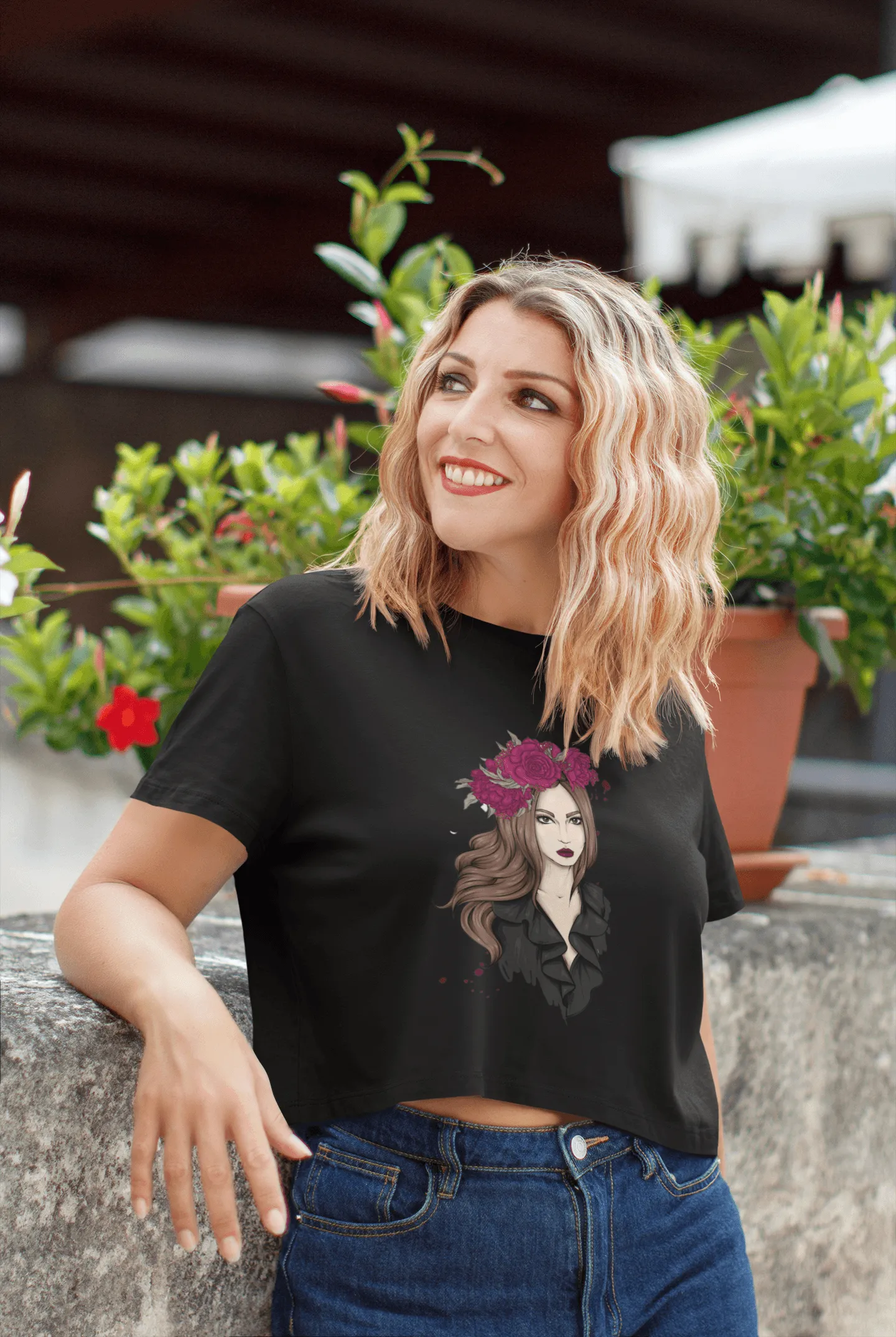 Elegance Chic Cropped Tee