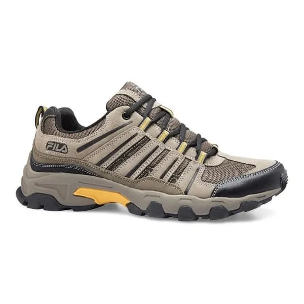 Fila Men's Day hiker Trail Running Athletic Shoes Brown/Black/Gold