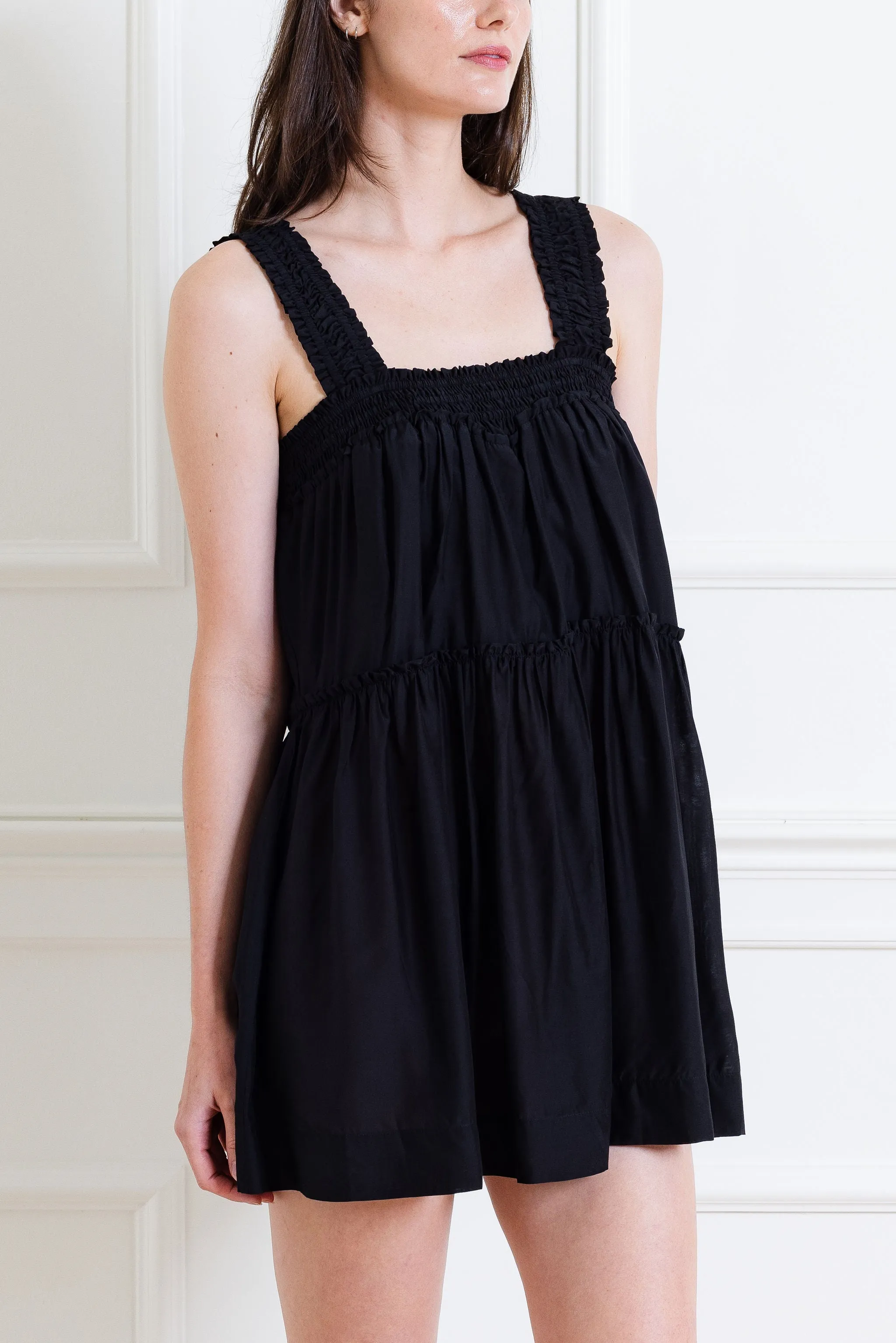 Gathered Mini Dress