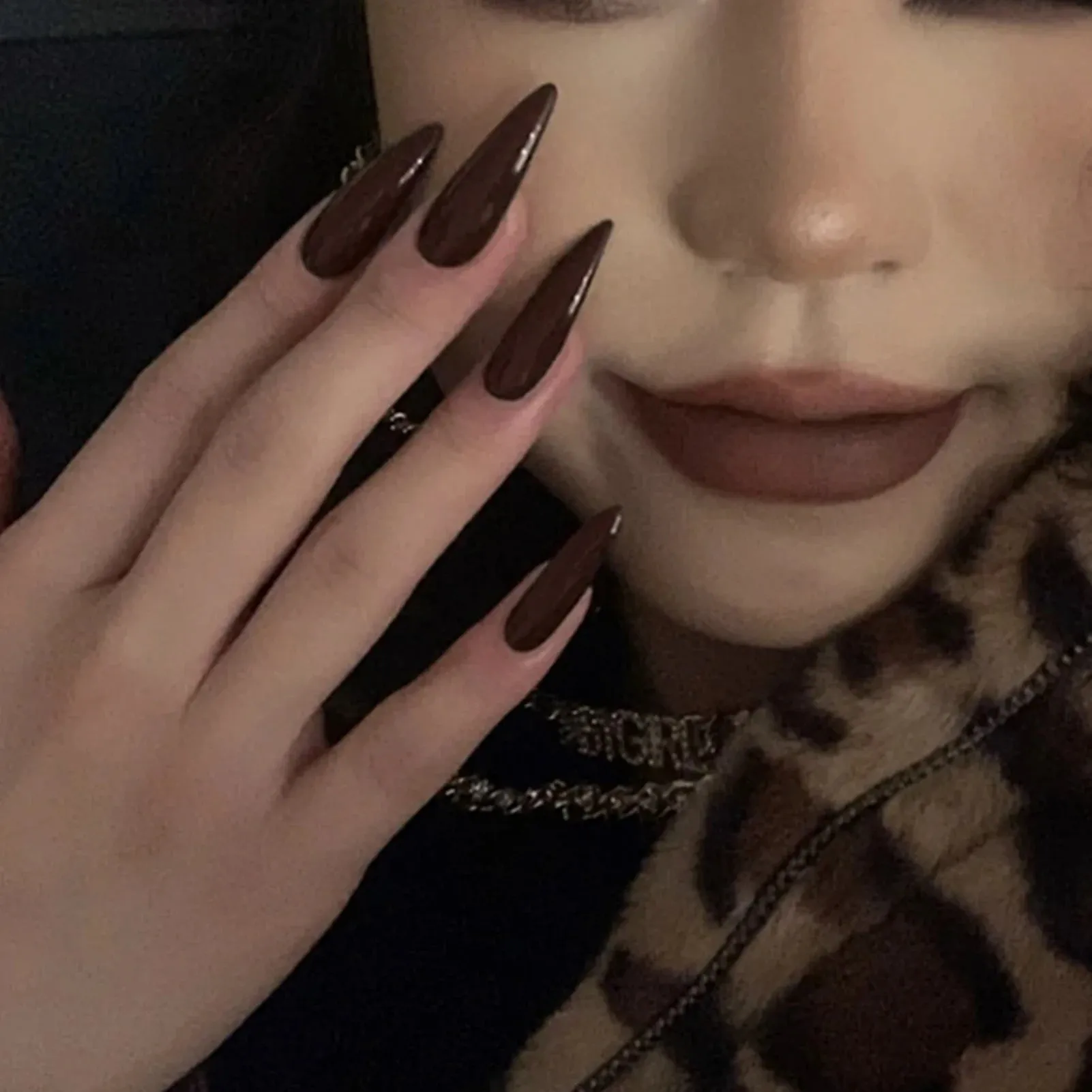 Glamourous Black Stiletto Press-Ons