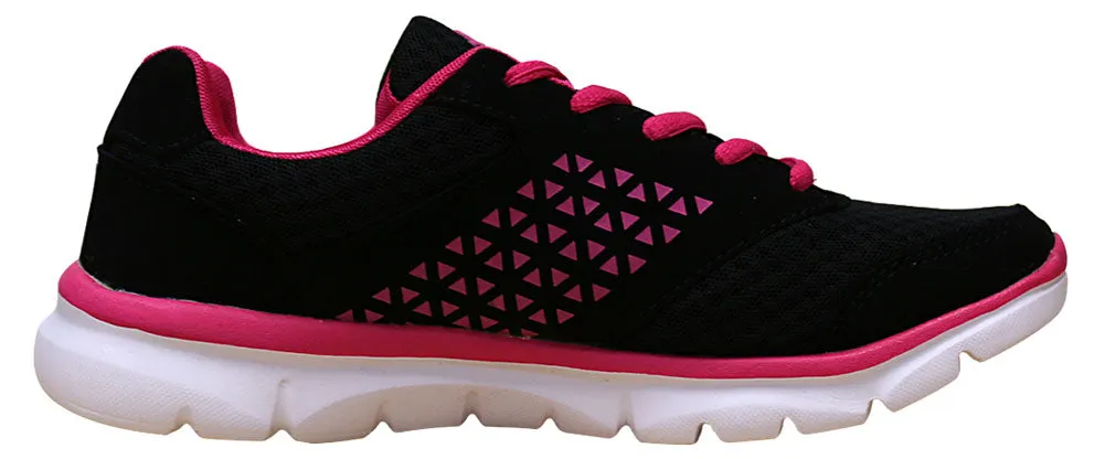 Han's Women's Woven Breathable Print Platform Fashion Trainer Sneaker