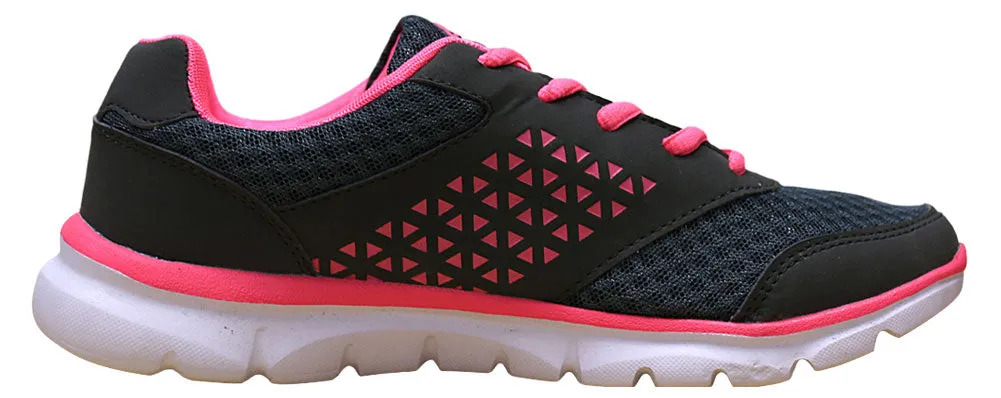 Han's Women's Woven Breathable Print Platform Fashion Trainer Sneaker
