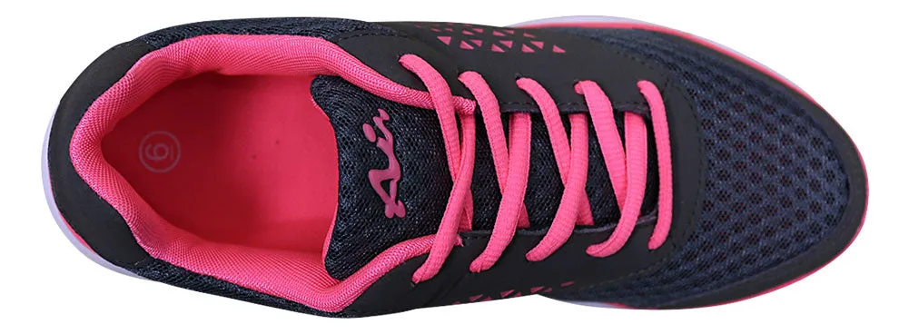 Han's Women's Woven Breathable Print Platform Fashion Trainer Sneaker