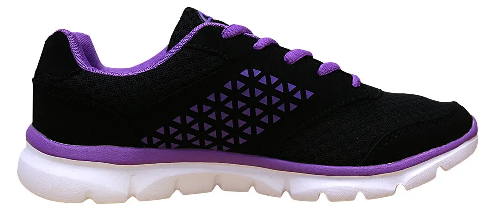 Han's Women's Woven Breathable Print Platform Fashion Trainer Sneaker