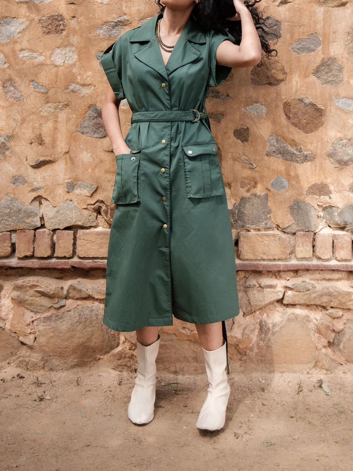 Harajuku Trench Deep Green