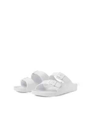 Jack & Jones Croxton Moulded Slider Sandals White