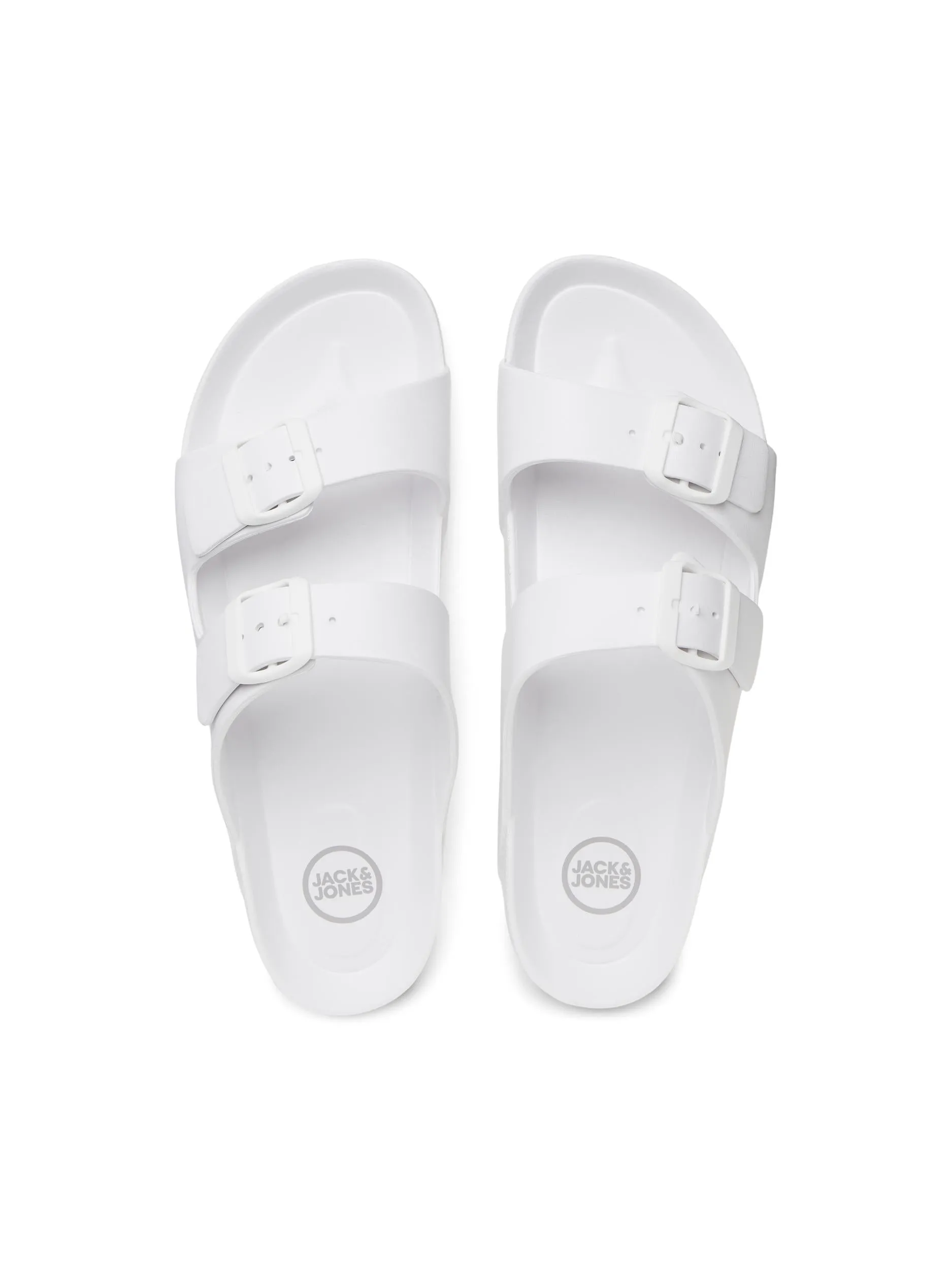 Jack & Jones Croxton Moulded Slider Sandals White