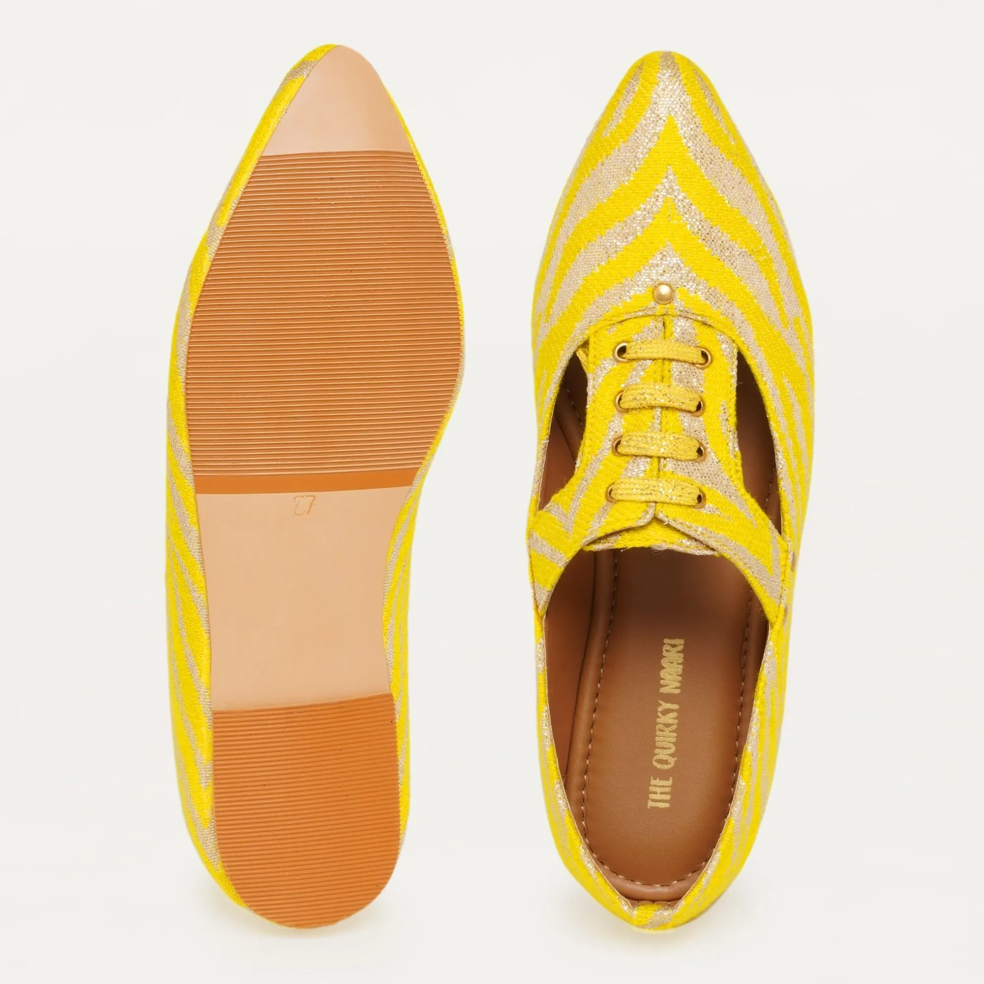 Juliet Oxfords in Yellow