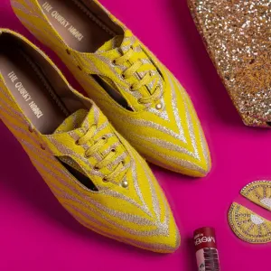 Juliet Oxfords in Yellow