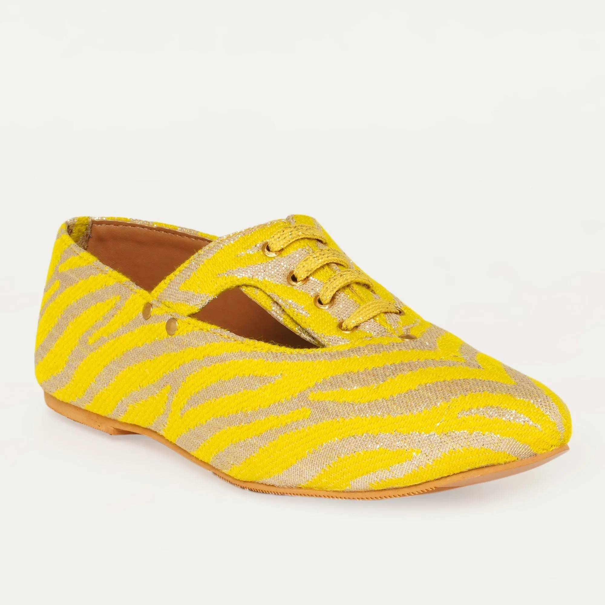 Juliet Oxfords in Yellow