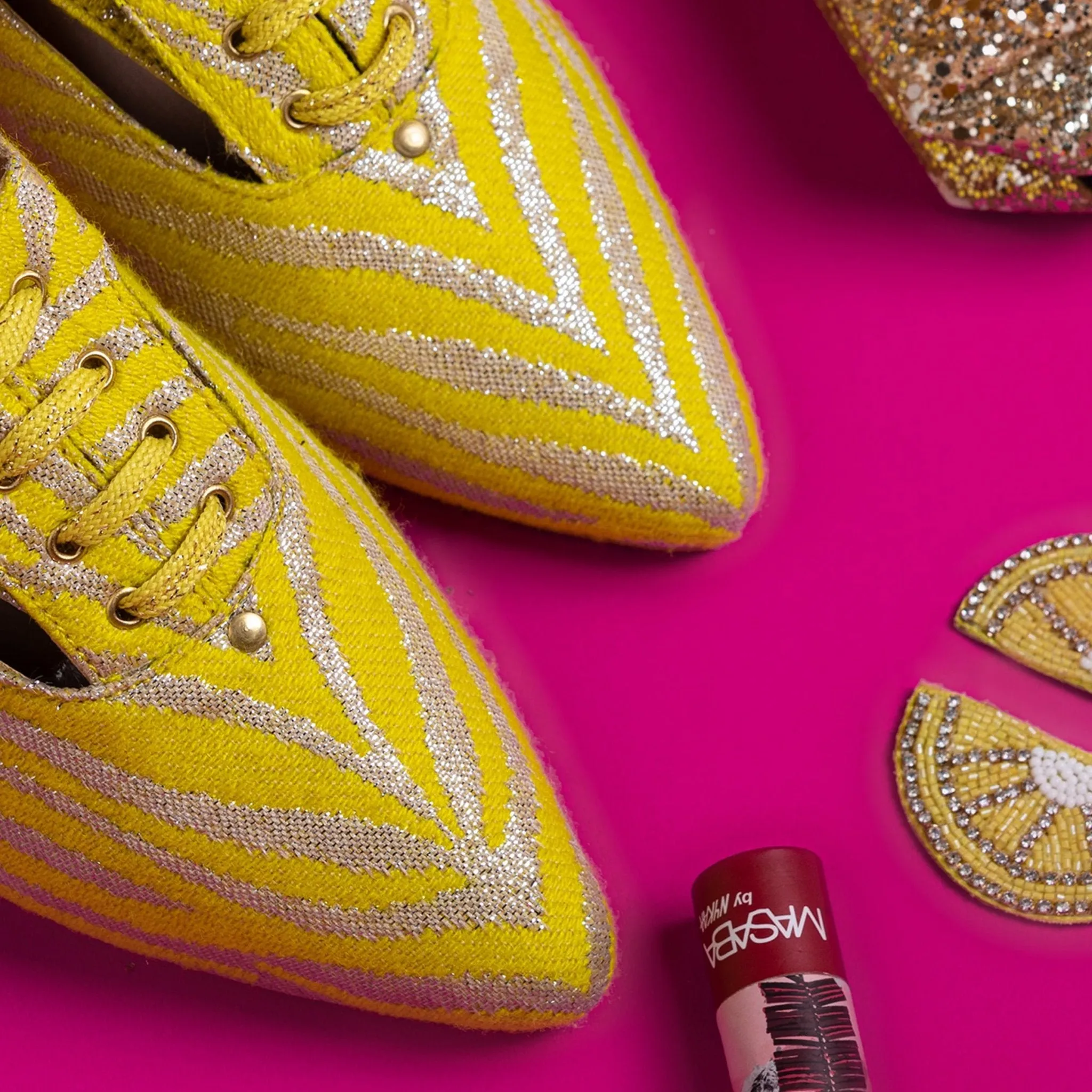 Juliet Oxfords in Yellow