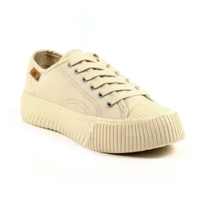 Lazy Dogz Jayne Beige Lace Up Trainers DLD002 BG