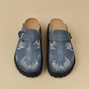 Loafers Suede Round Toe Platform Shoes