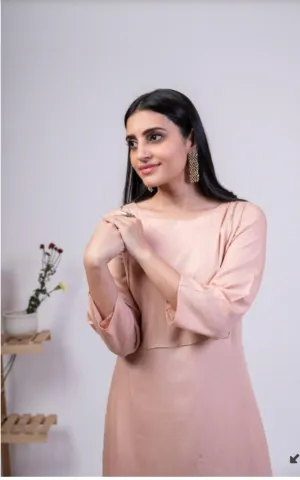 Mauve Pink Kurta Plazo Set