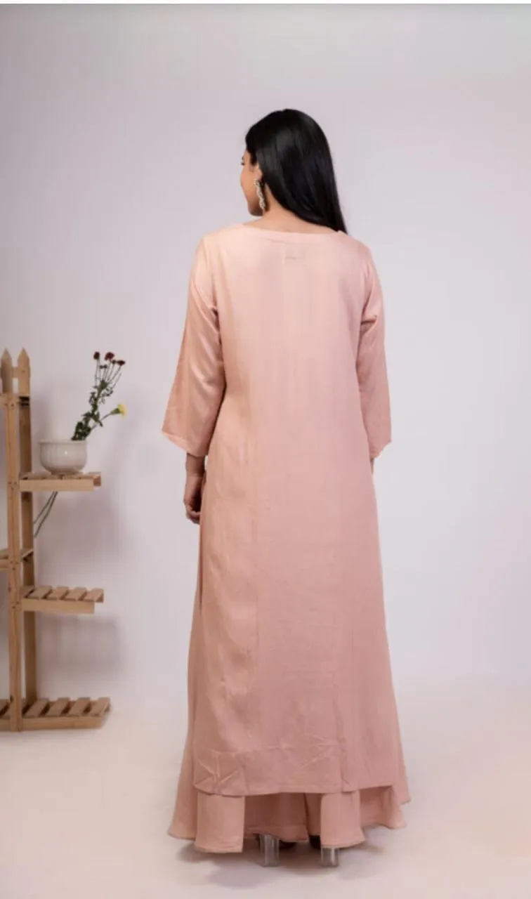 Mauve Pink Kurta Plazo Set