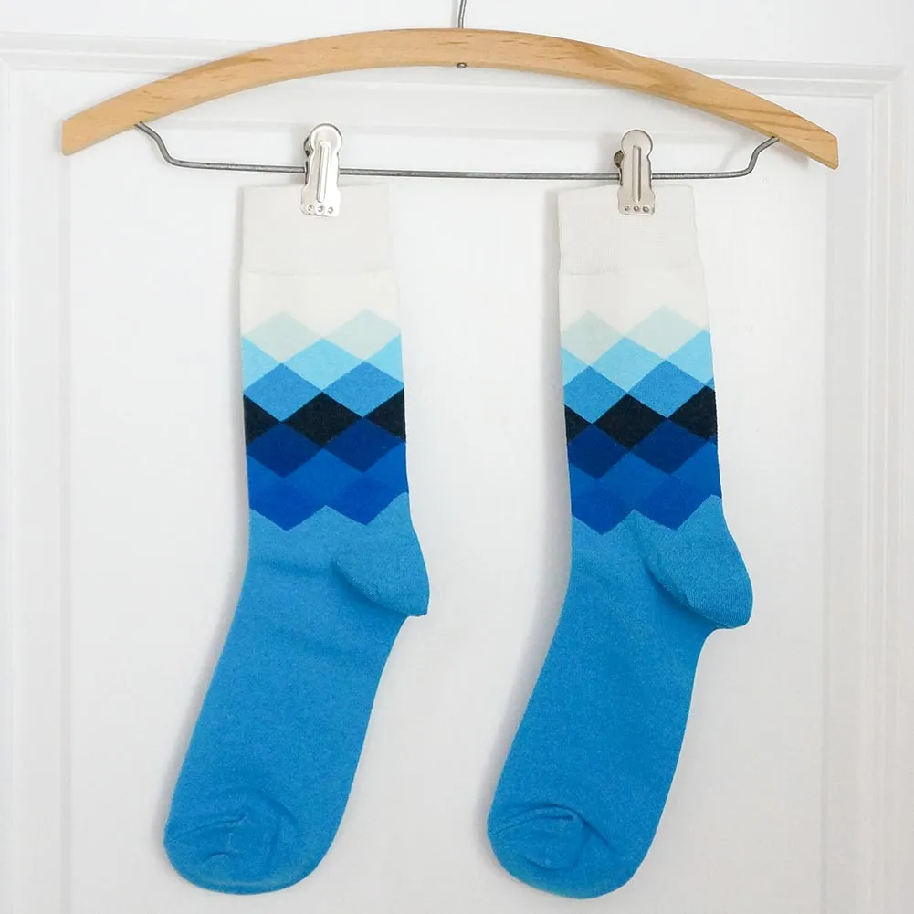 Men's Blue Diamond Cascade Socks