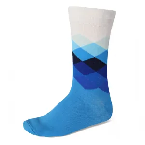 Men's Blue Diamond Cascade Socks