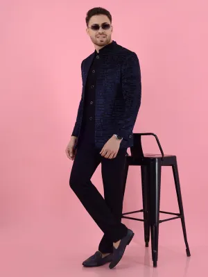 Midnight Blue Jodhpuri Suit | JadeBlue