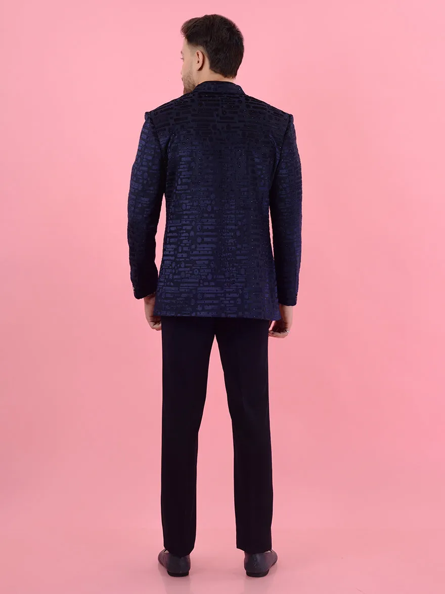 Midnight Blue Jodhpuri Suit | JadeBlue