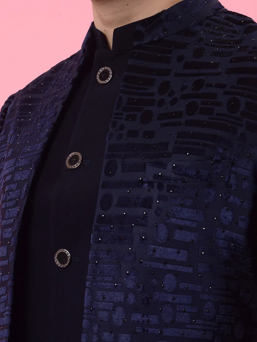 Midnight Blue Jodhpuri Suit | JadeBlue