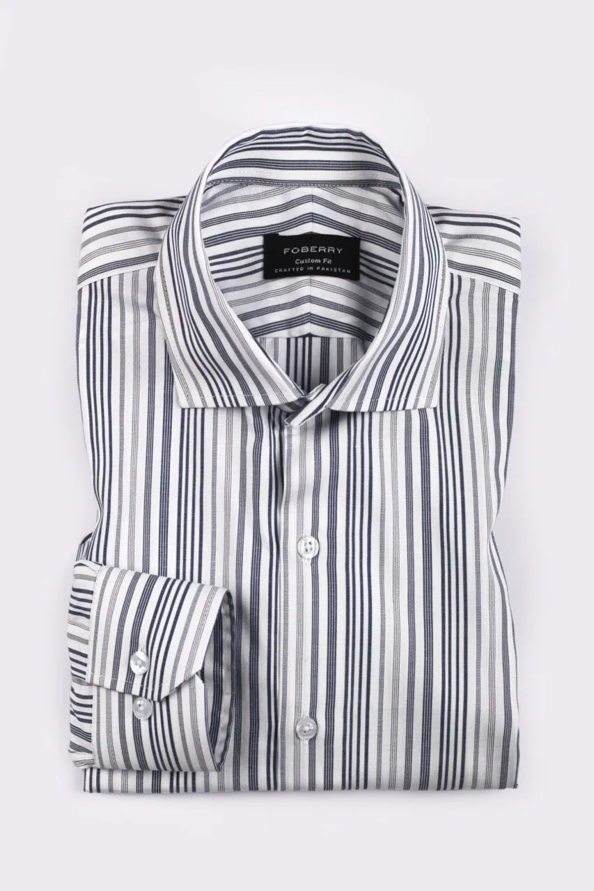 Multi Grey Stripes Shirt