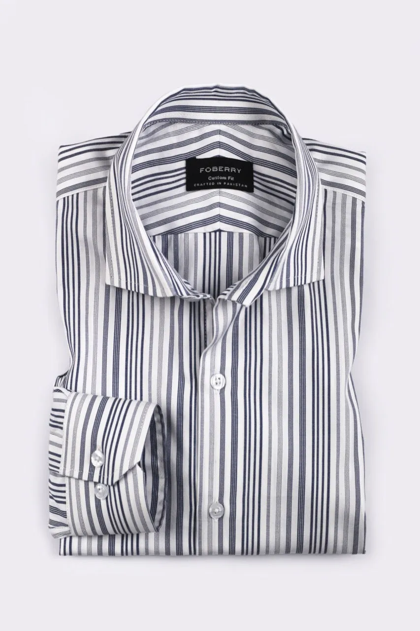 Multi Grey Stripes Shirt