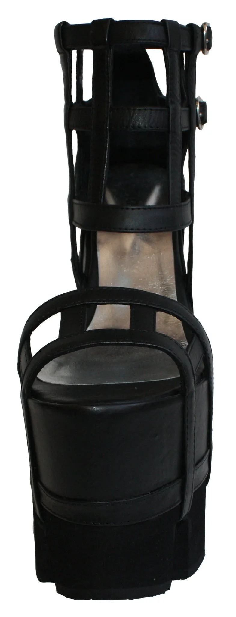 Orthogonal Wedge Sandal - Black