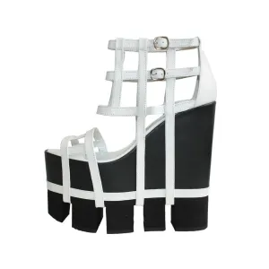 Orthogonal Wedge Sandal - White