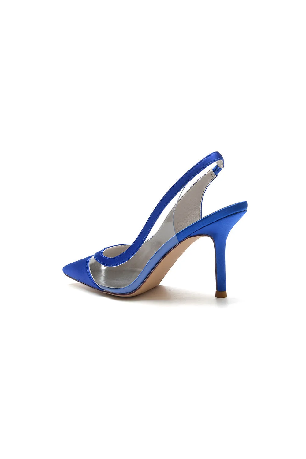 Party Pointed Toe Slingback Strap High Heels