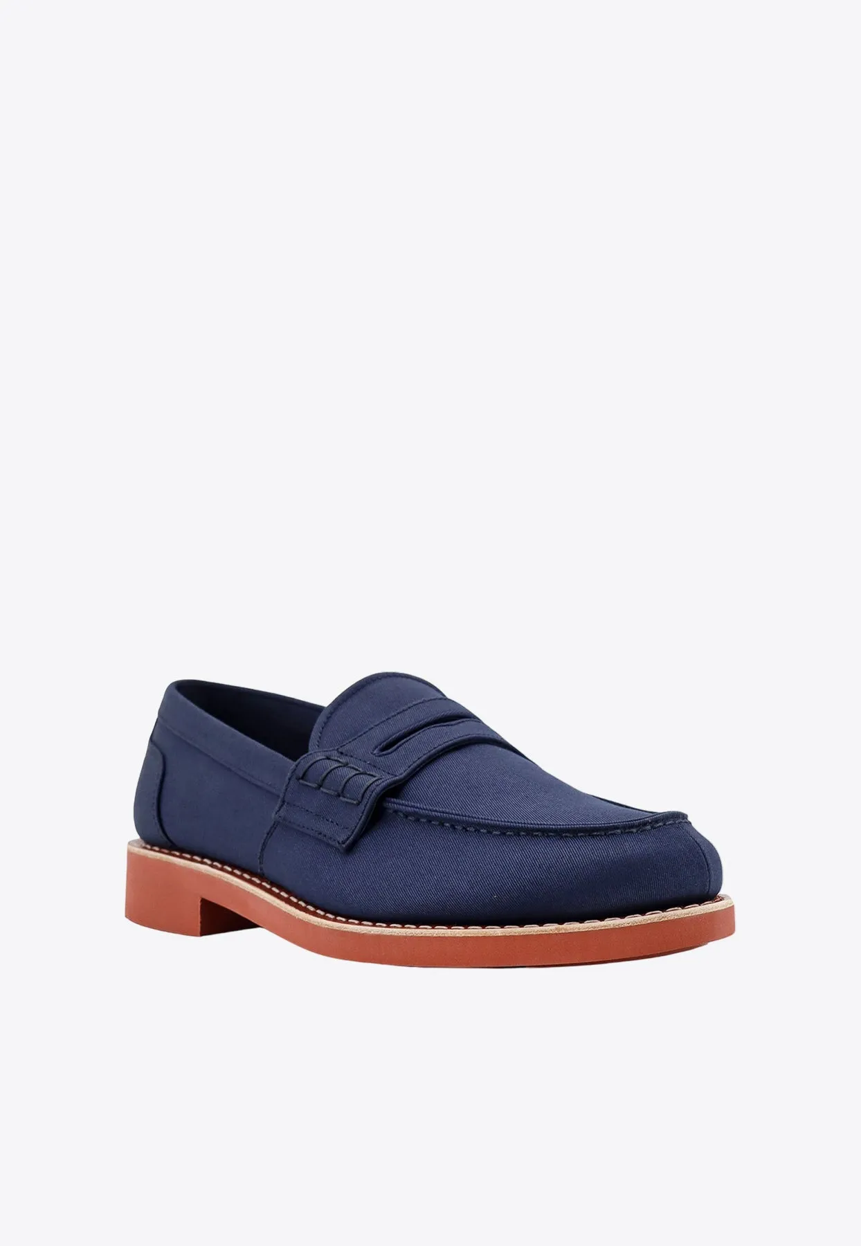Pembrey Canvas Penny Loafers