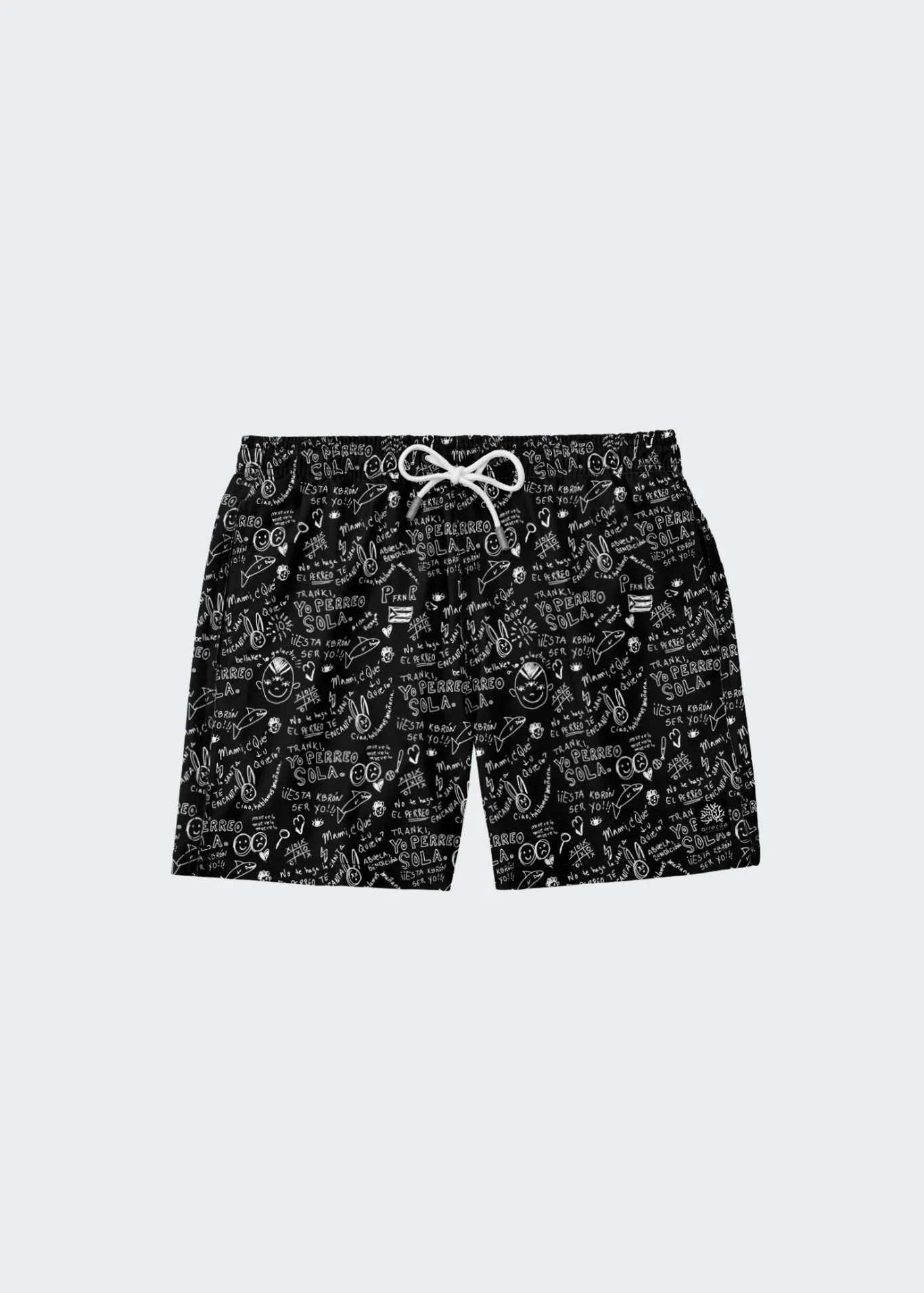 PERREO BLACK SWIM SHORT