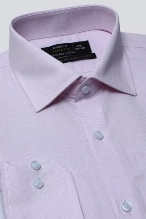 Pink Pin Check Formal Shirt