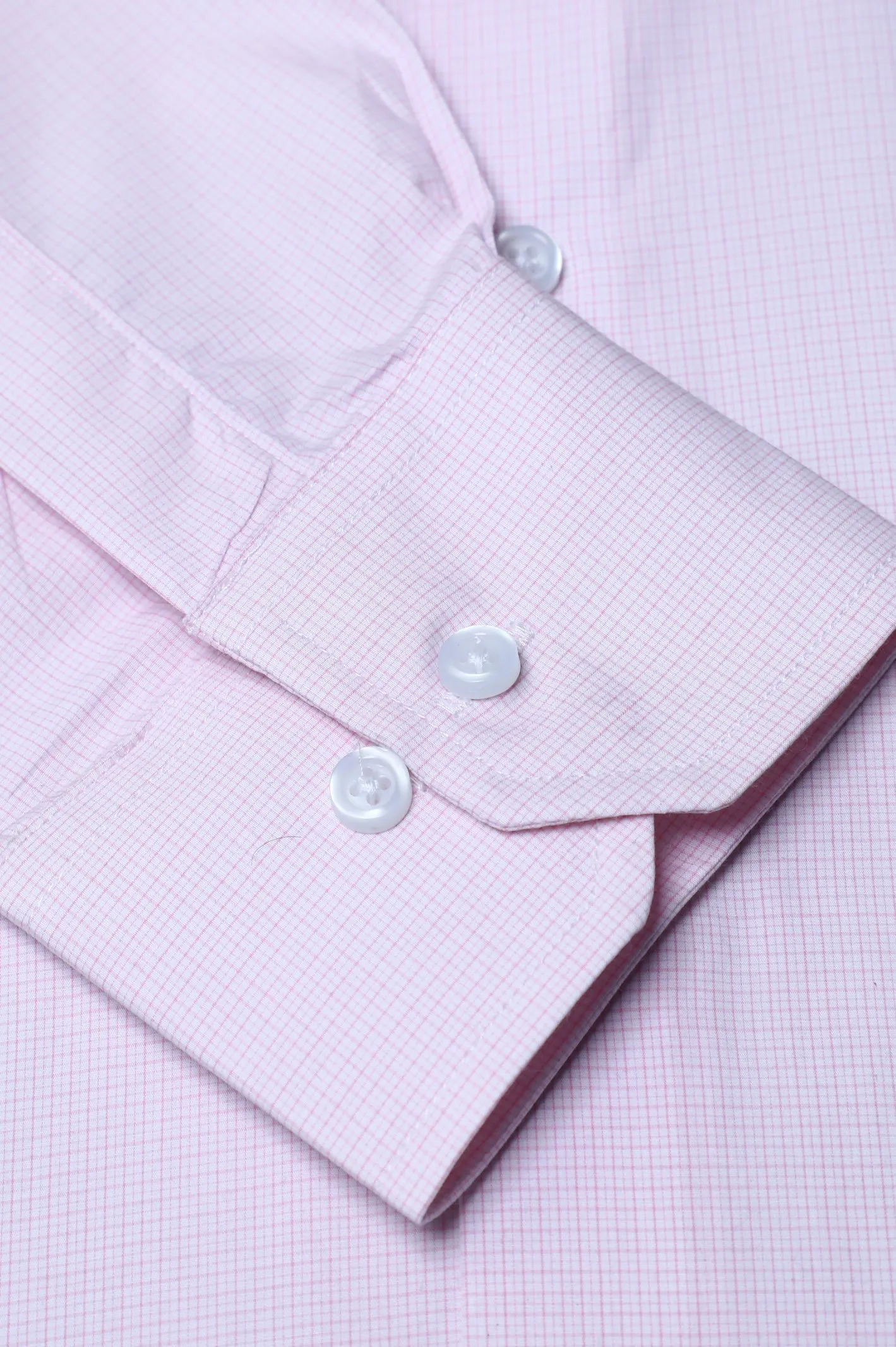 Pink Pin Check Formal Shirt