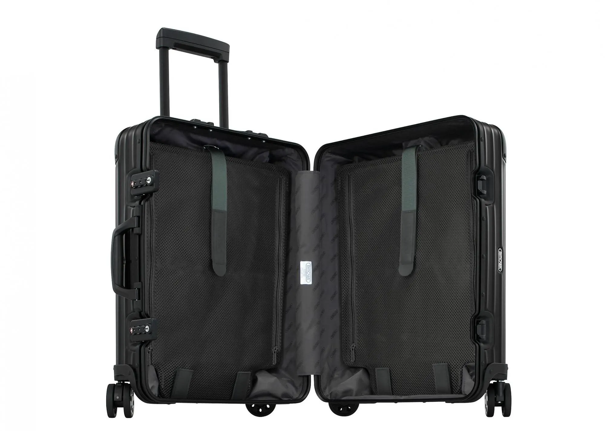 Rimowa Topas Stealth Multiwheel 21-inch - Elegant Black Anodised Aluminium, TSA Locks