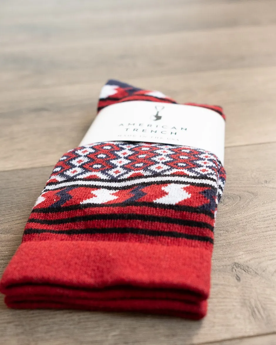 Rio Grande Serape Socks - Red