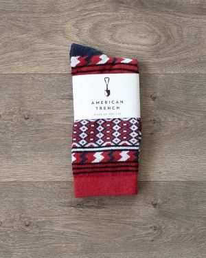Rio Grande Serape Socks - Red