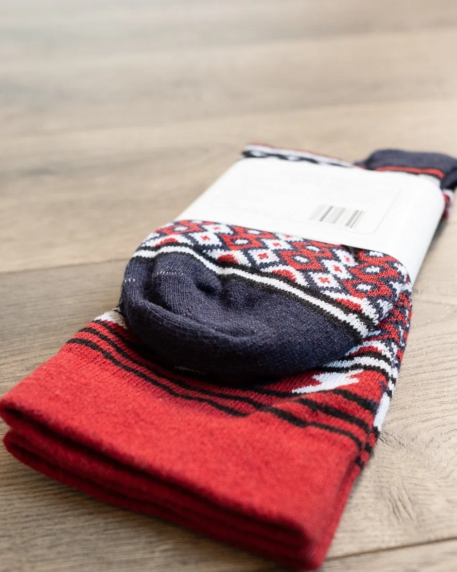 Rio Grande Serape Socks - Red