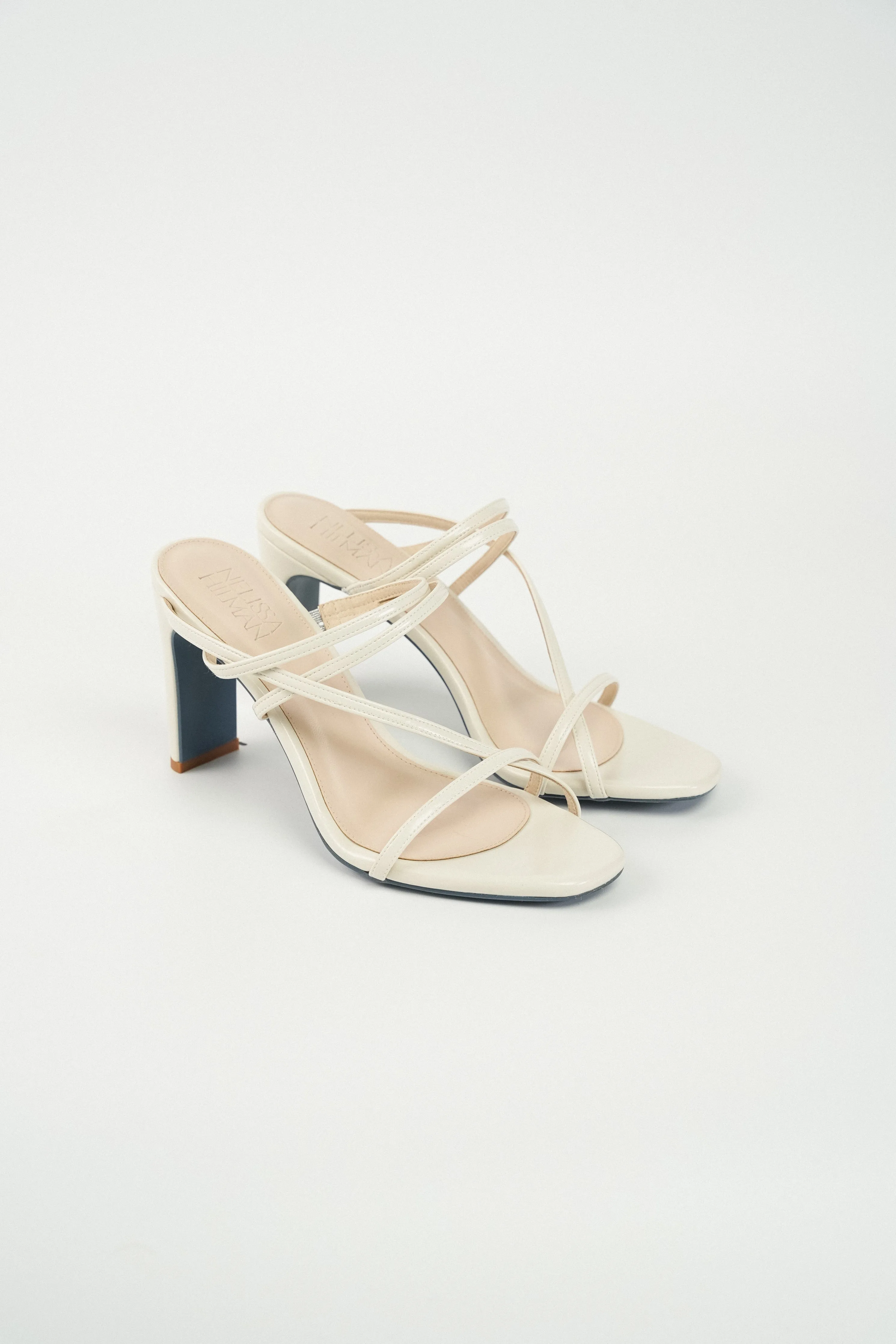 Ruby Strappy Heel Sandals (Off White)