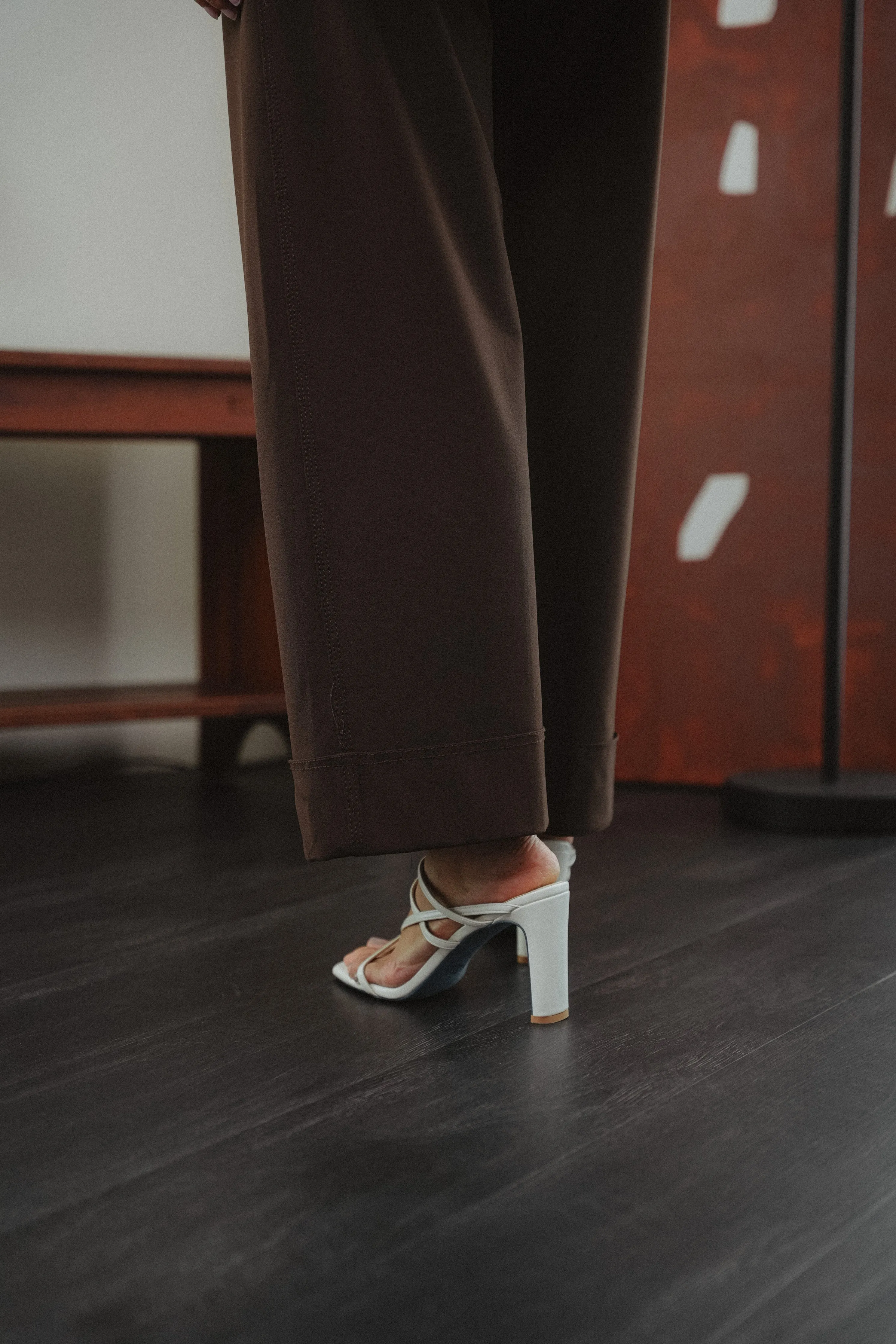 Ruby Strappy Heel Sandals (Off White)