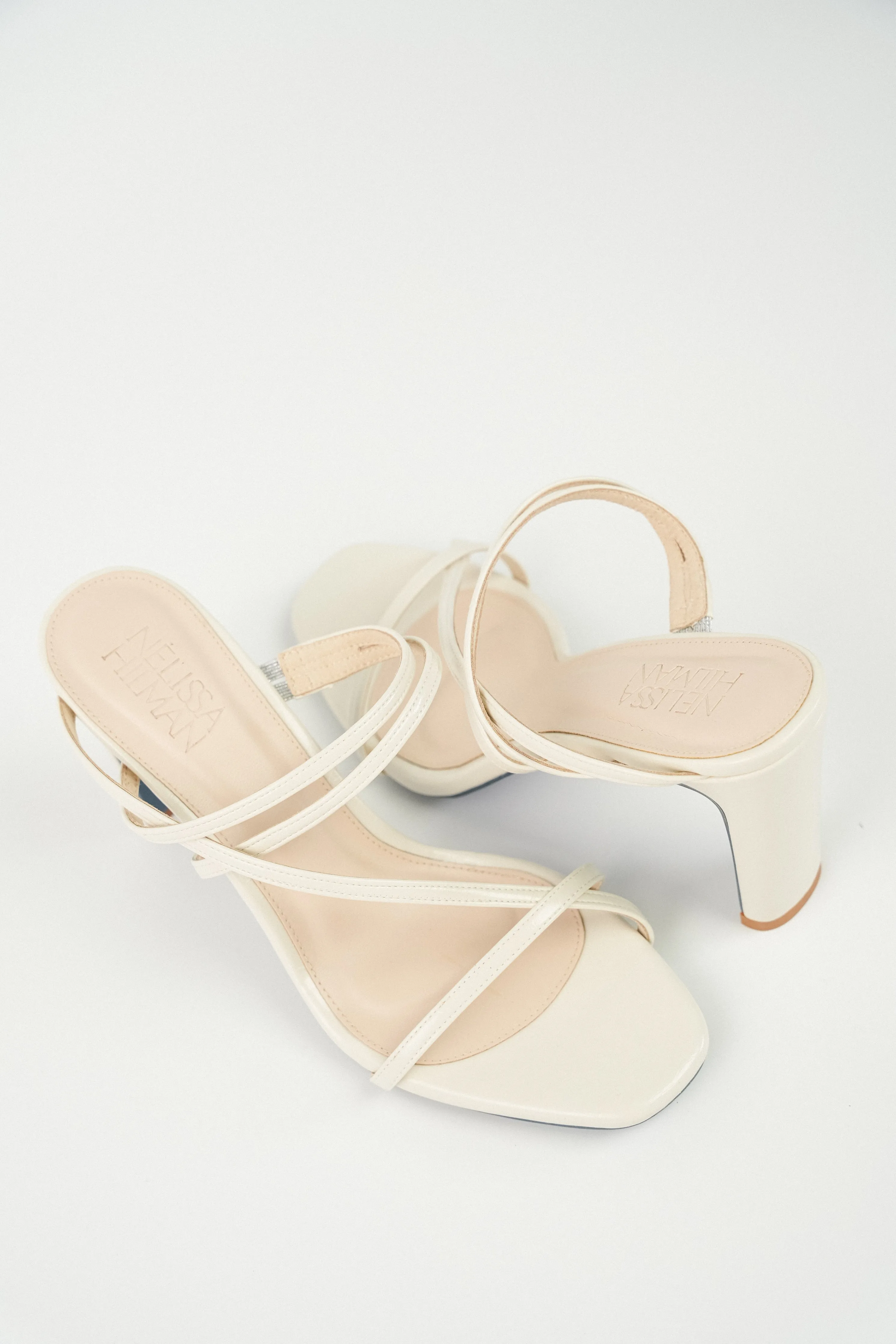 Ruby Strappy Heel Sandals (Off White)