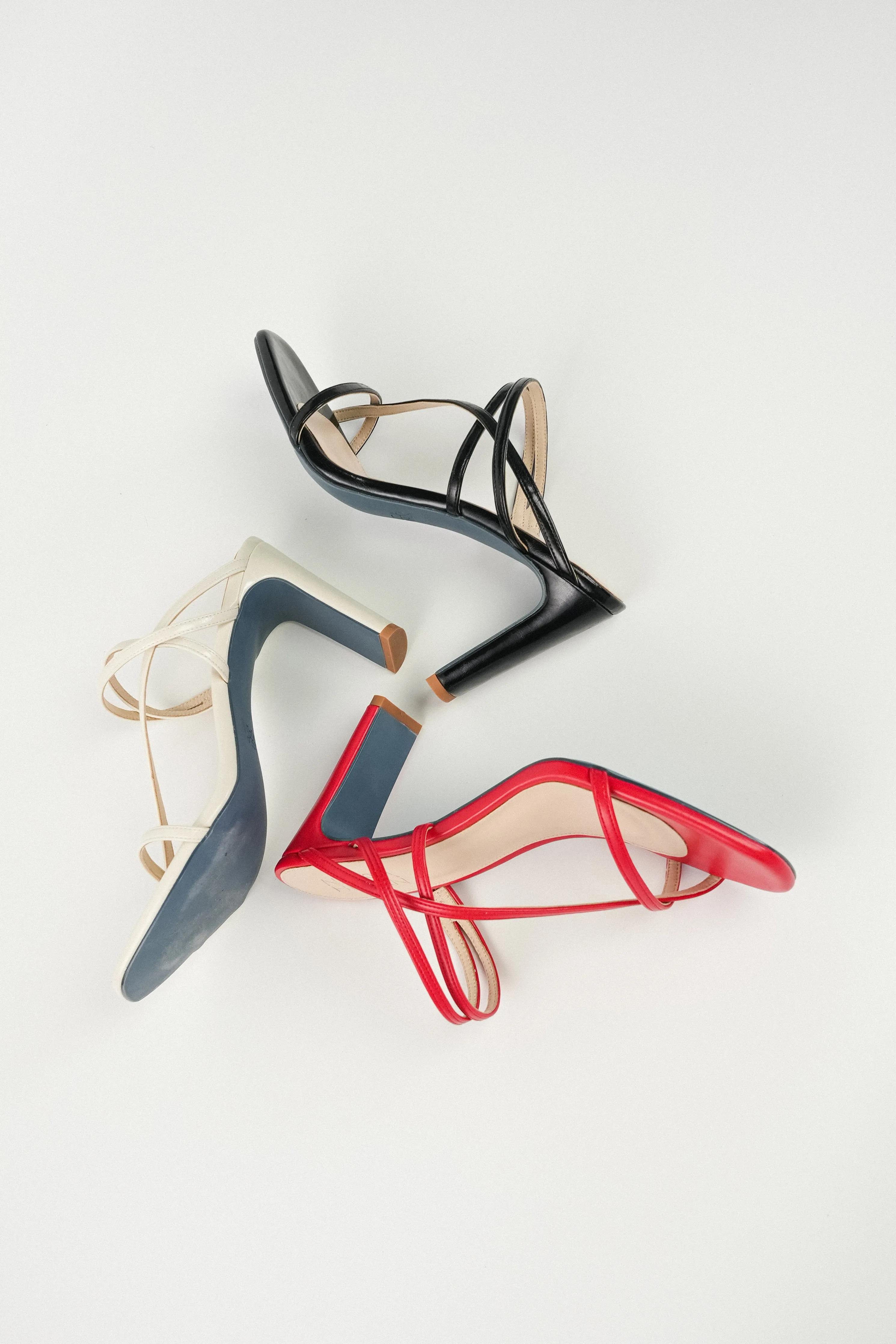 Ruby Strappy Heel Sandals (Off White)