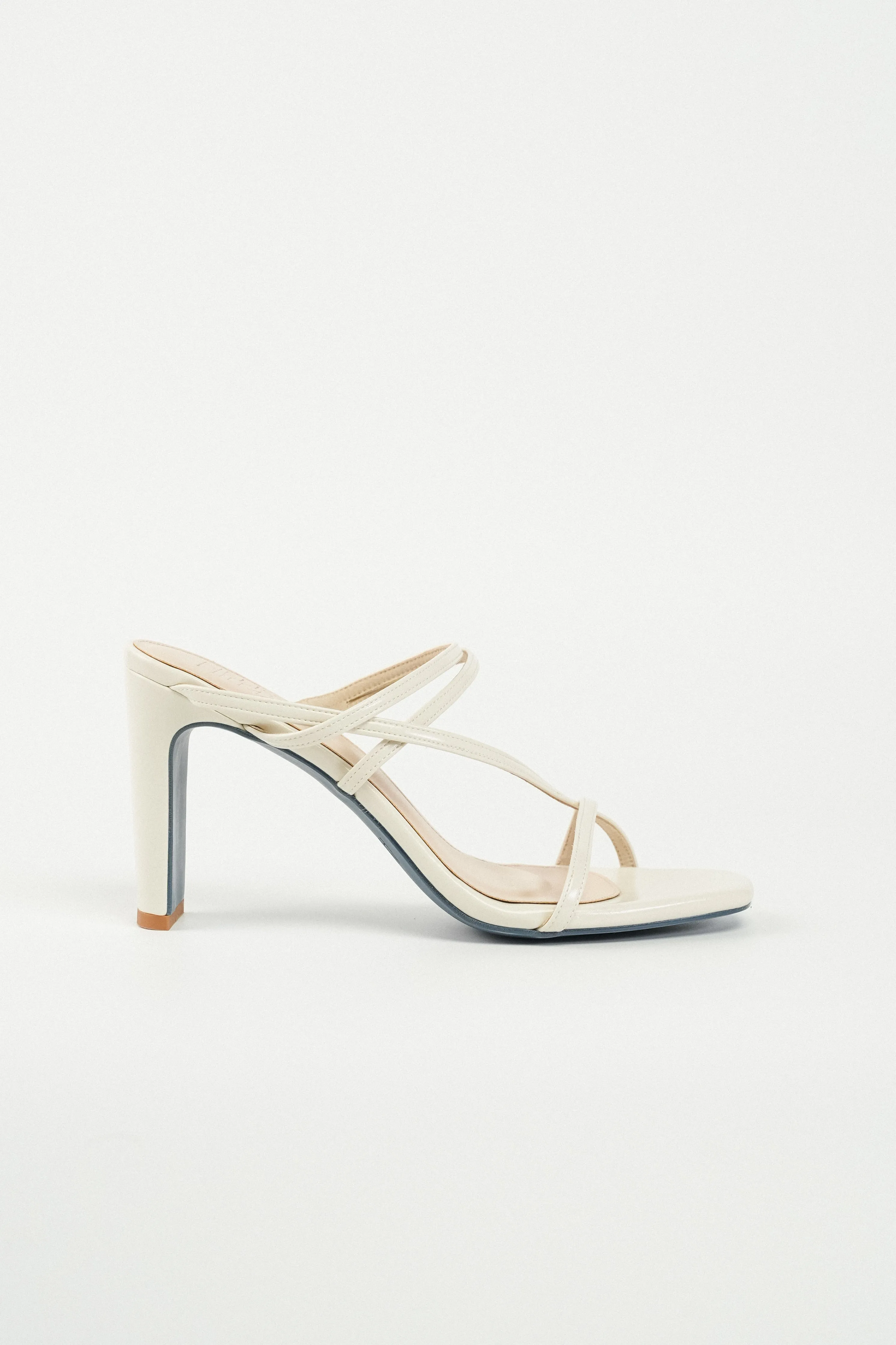 Ruby Strappy Heel Sandals (Off White)