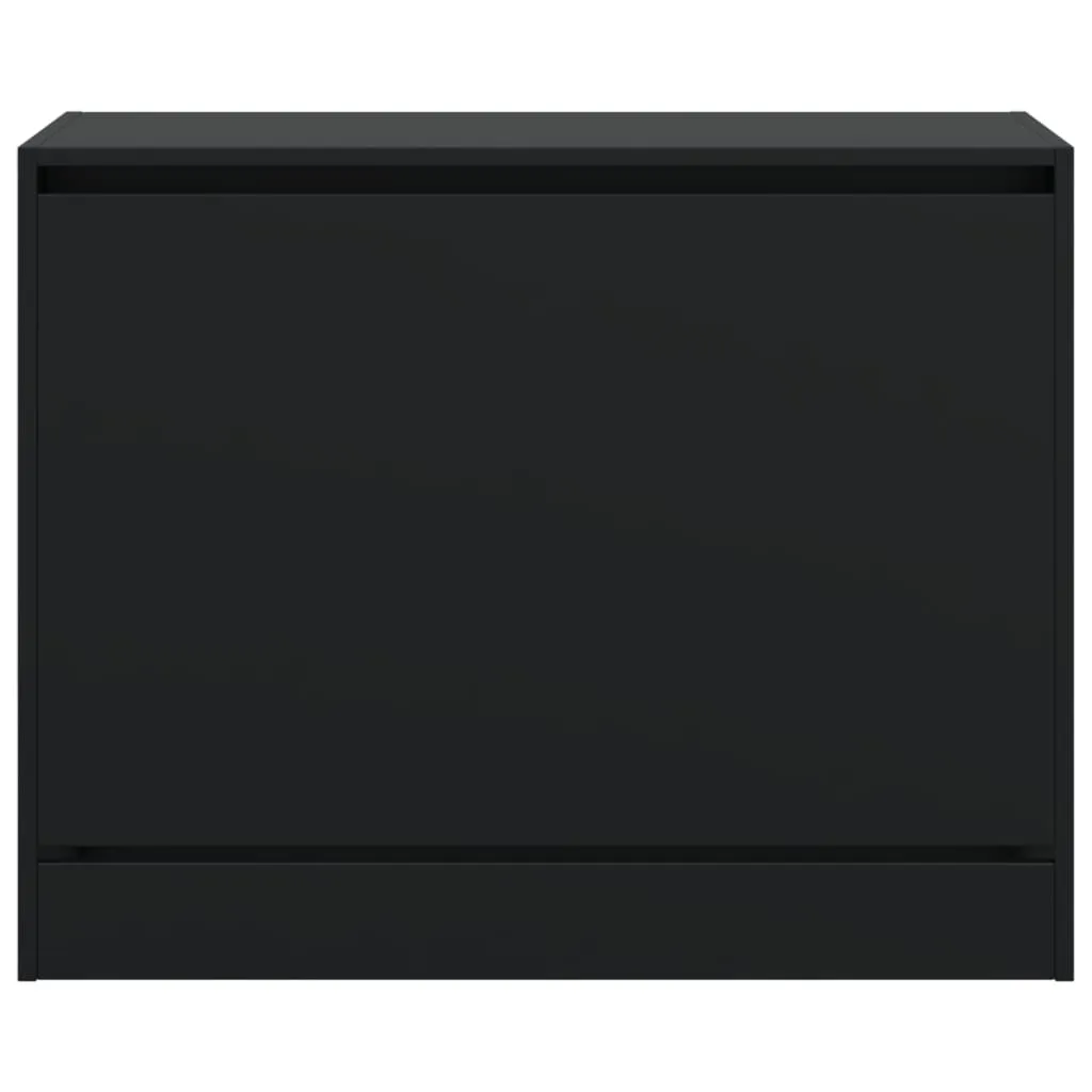Shoe Cabinet Black 80x34x63 cm Engineered Wood